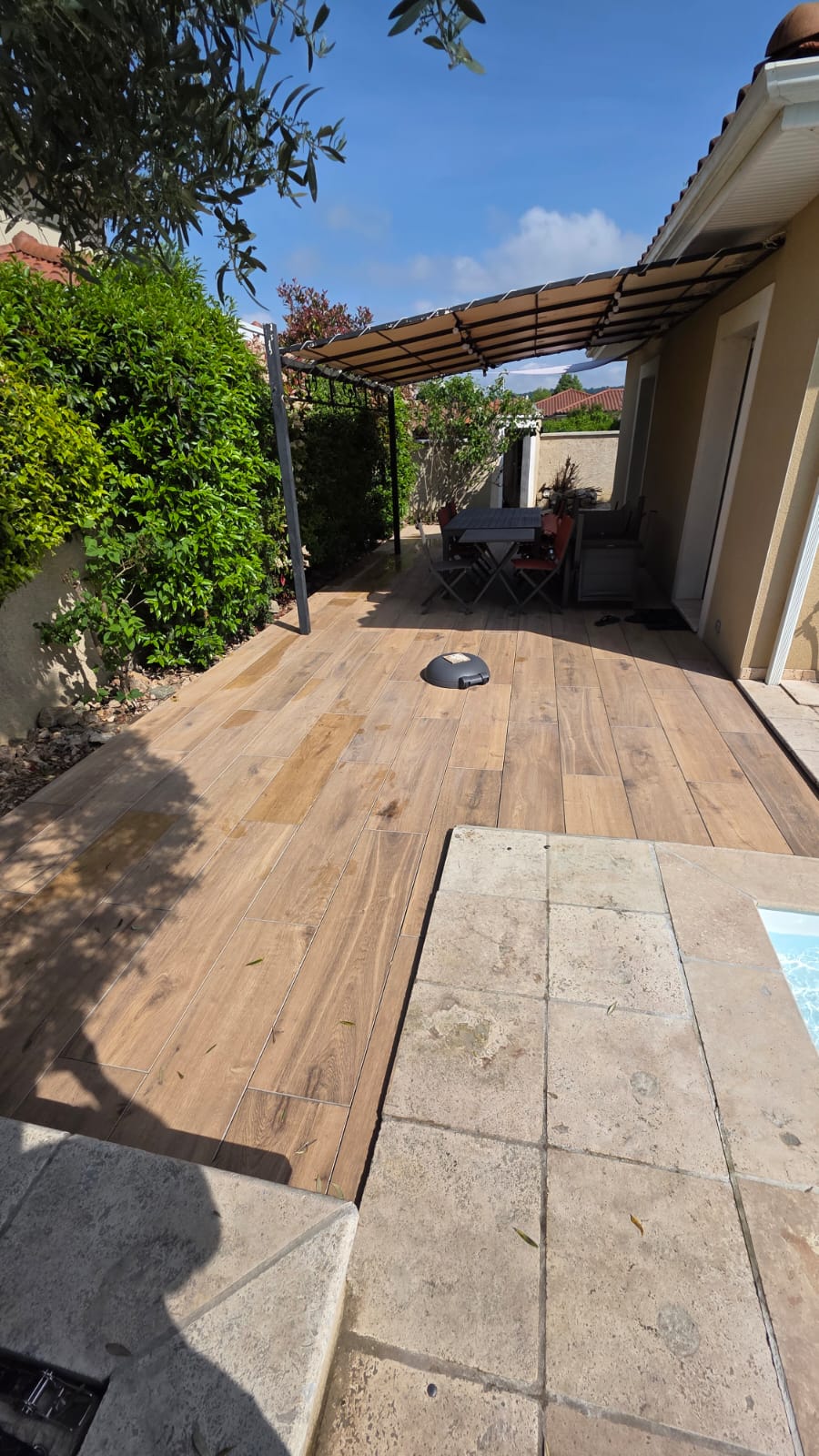 pose carrelage sur plots