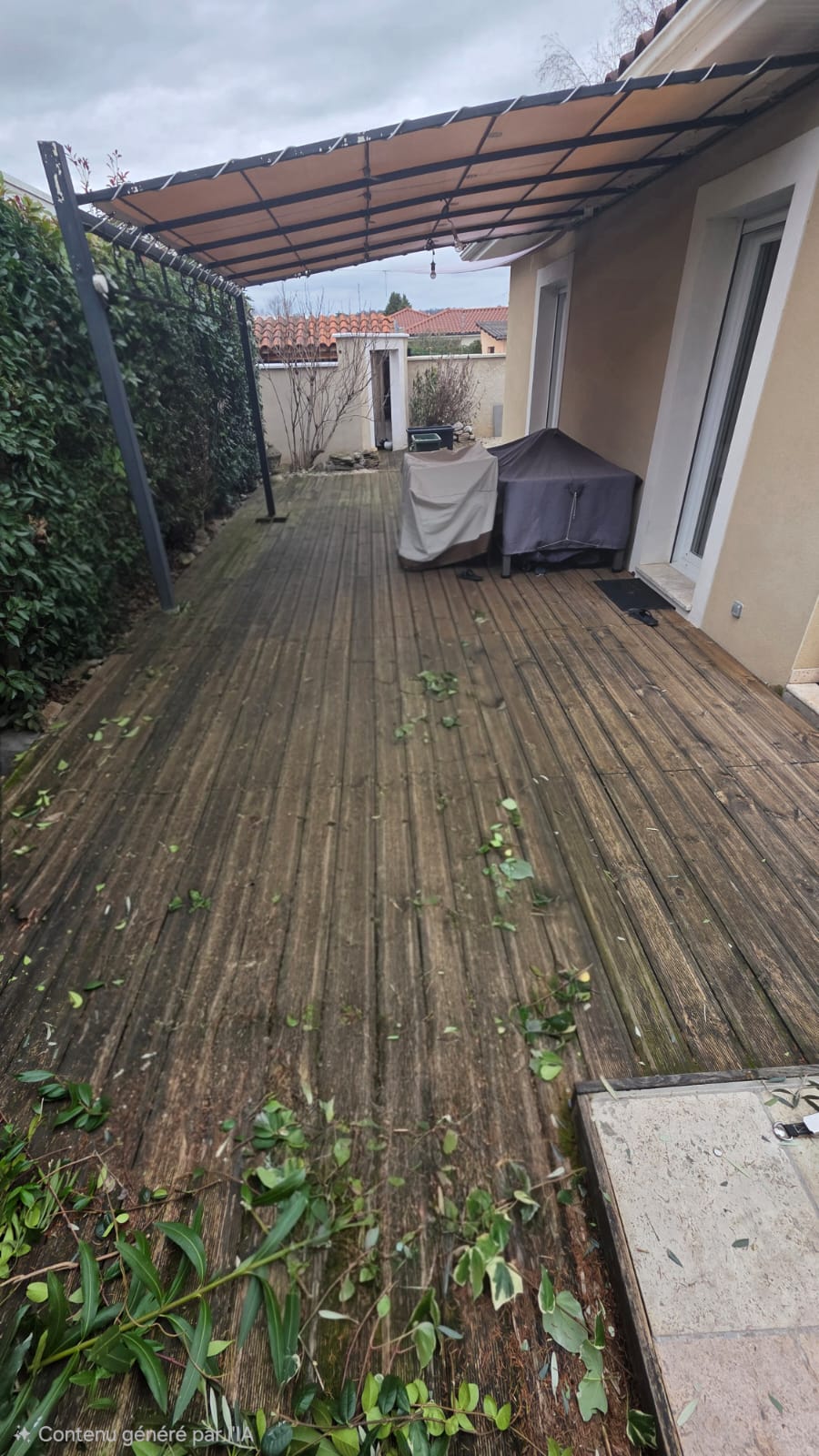 avant pose carrelage sur plots